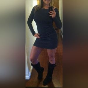 Womens Grey Bodycon Dress